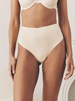 à motif cachemire - Lot de 4 culottes en coton et dentelle