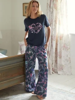 ® Pyjama Shabby Chic by Rachel Ashwell en jersey bleu marine à manches courtes