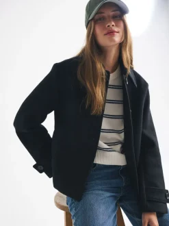 Abercrombie & Fitch Vestes courte boutonné en laine