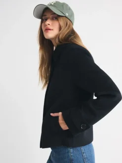 Abercrombie & Fitch Vestes courte boutonné en laine