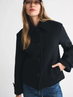 Abercrombie & Fitch Vestes courte boutonné en laine