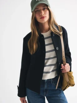 Abercrombie & Fitch Vestes courte boutonné en laine