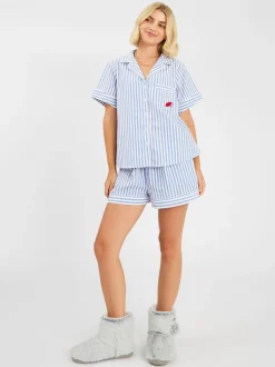 Accessorize Bottes Chaussons Très doux à Pompon