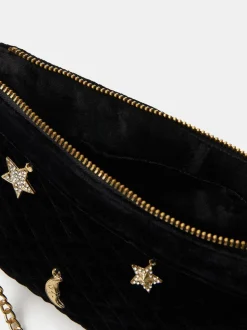 Accessorize sac en velours à breloque Celestial