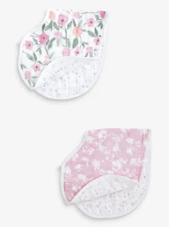 Aden + Anais 100{Mousseline de coton Ma Fleur Burpy BIBS 2 Lot