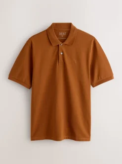 Ambre orange - Ajustement régulier - Polo Manches courtes Pique