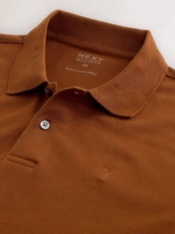 Ambre orange - Ajustement régulier - Polo Manches courtes Pique