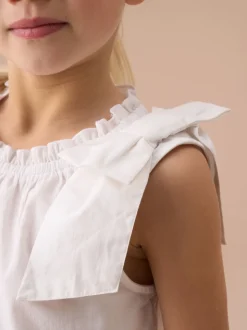 Angel & Rocket Blouse tissée à épaules Laurel Nœud