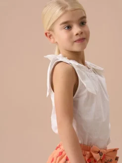 Angel & Rocket Blouse tissée à épaules Laurel Nœud