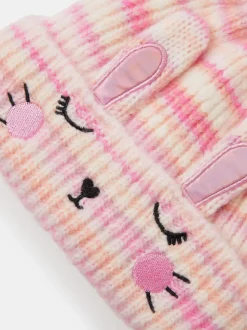 Angels By Accessorize Chapeau à rayures lapin fille