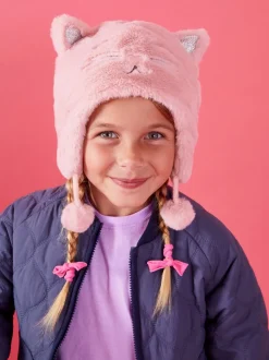 Angels By Accessorize Chapeaux Chullo d’hiver en fausse fourrure pour filles