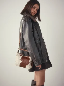 animal - Sac à main fendu en cuir