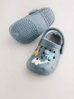 Animal bleu - Sabots doublés chaussons