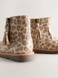 Animal Chatoiement - Bottines Chelsea zippées à glands