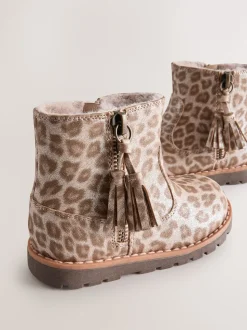 Animal Chatoiement - Bottines Chelsea zippées à glands