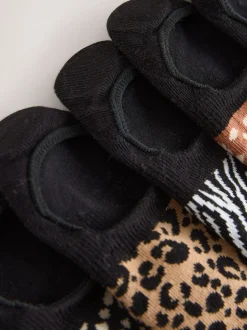 Animal noir - Paquet de chaussettes d'entraînement invisibles 5