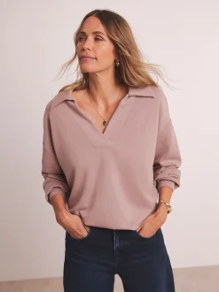 Anthology By JD Williams Sweat-shirt haut de gamme en modal côtelé à col haut