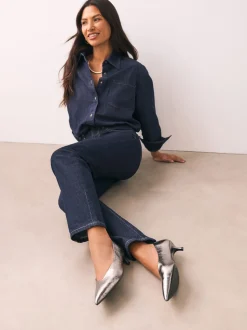 Anthracite - Chaussures à talons Kitten heel à bout pointu