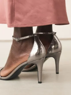 Anthracite - Sandales Forever Comfort® à talons et brides