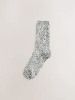 Anthracite/gris clair - Lot de 2 paires de chaussettes moelleuses