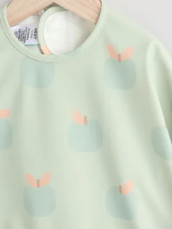 Apple - Bavoir à manches de sevrage et d’alimentation