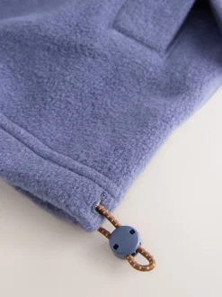 Apres bleu - Pull en polaire à demi-fermeture éclair