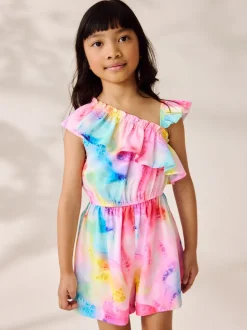 Arc-en-ciel - Combinaison à épaules volantées (3-16ans)