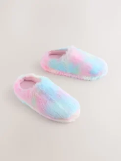 Arc-en-ciel - Faux Fur Mule Slippers