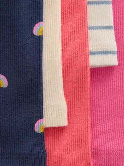 Arc-en-ciel - Lot de 5 leggings côtelés (3mois-7ans)