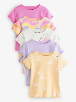 Arc-en-ciel - T-shirt Manches courtes 5 Pack (3mois-7ans)