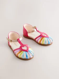 Arc-en-ciel multicolore - Sandales occasion cœur de pêcheur