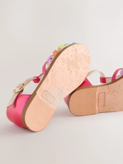 Arc-en-ciel multicolore - Sandales occasion cœur de pêcheur