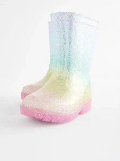 Arc-en-ciel multicolore - Wellies Glitter