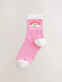 Arc-en-ciel pastel - Lot de 7 paires de chaussettes Little Bird by Jools Oliver Italian Days Of The Week