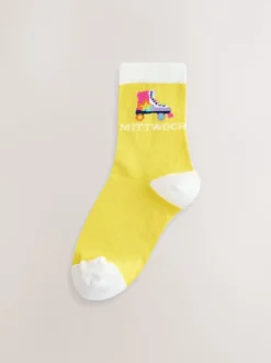 Arc-en-ciel pastel - Lot de 7 paires de chaussettes Little Bird by Jools Oliver Italian Days Of The Week