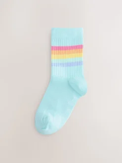Arc-en-ciel pastel - Lot de 6 paires de chaussettes à rayures Little Bird by Jools Oliver