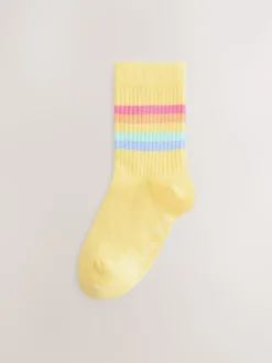 Arc-en-ciel pastel - Lot de 6 paires de chaussettes à rayures Little Bird by Jools Oliver