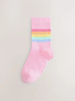 Arc-en-ciel pastel - Lot de 6 paires de chaussettes à rayures Little Bird by Jools Oliver