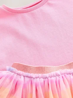 Arc-en-ciel/rose - Ensemble haut et jupe tutu (3mois-7ans)