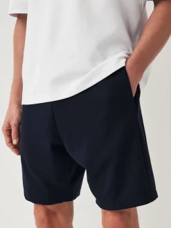 Ardoise/bleu marine - Lot de 2 shorts en jersey à poche zippée