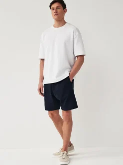 Ardoise/bleu marine - Lot de 2 shorts en jersey à poche zippée