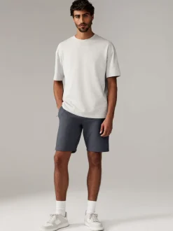 Ardoise/bleu marine - Lot de 2 shorts en jersey à poche zippée