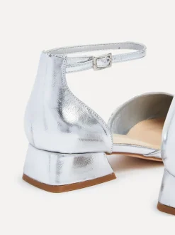 Argent - Linzi talons larges Dolly à petit talon