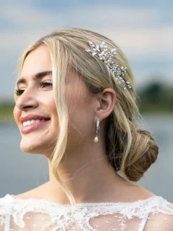 Argent - Peigne Ivory & Co Pearl Shimmer Crystal