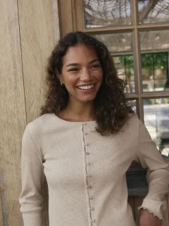 Avoine - soi-même. Pyjama côtelé boutonné