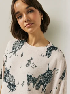 Avoine Hamish The Highland Cow - Chemise de nuit douillette