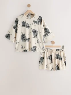 Avoine Hamish The Highland Cow - Ensemble pyjama court confortable