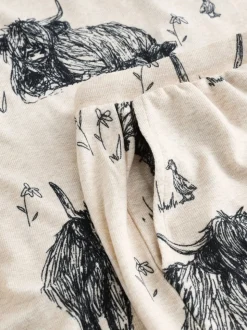Avoine Hamish The Highland Cow - Ensemble pyjama court confortable