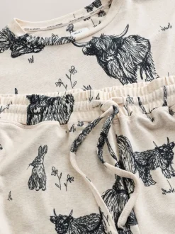 Avoine Hamish The Highland Cow - Pyjama confortable à manches longues