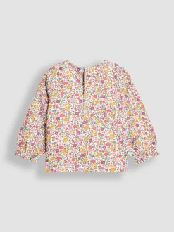 Baie motif lapin - Ensemble salopette et haut en velours appliqué JoJo Maman Bébé